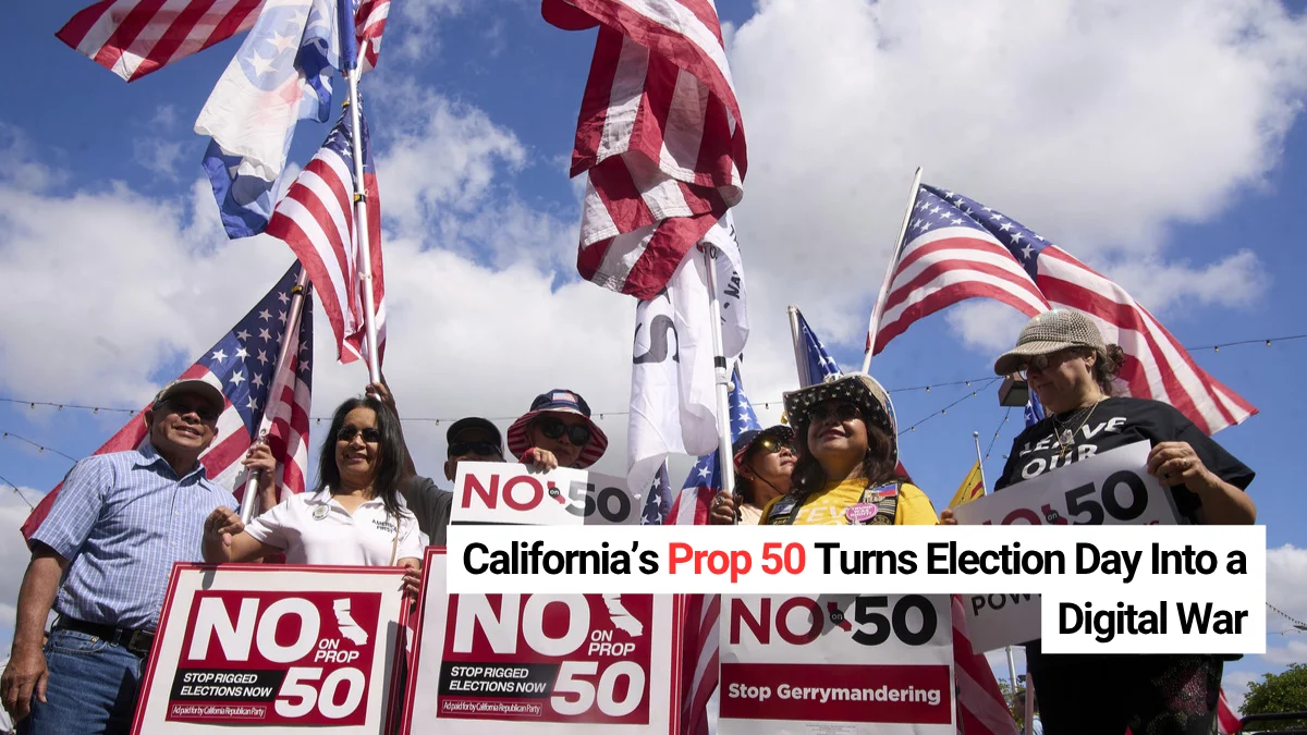 California’s Prop 50 Turns Election Day Into a Digital War ( Image With Politico )